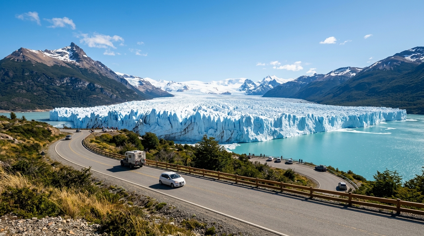Cruce a Argentina en auto de arriendo El Calafate y Ushuaia