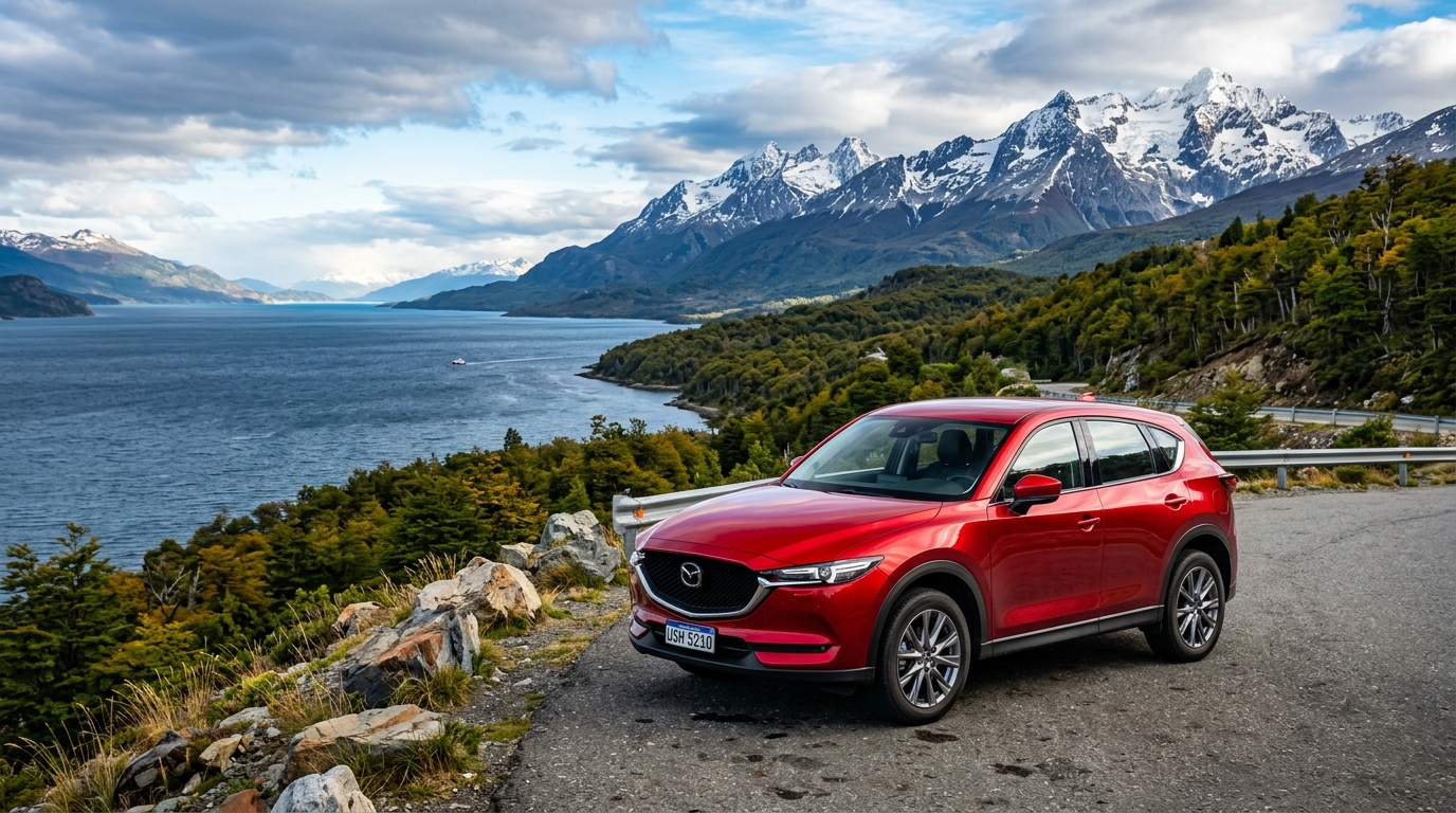 Mazda CX-5 en la Patagonia de AGM Rent a Car